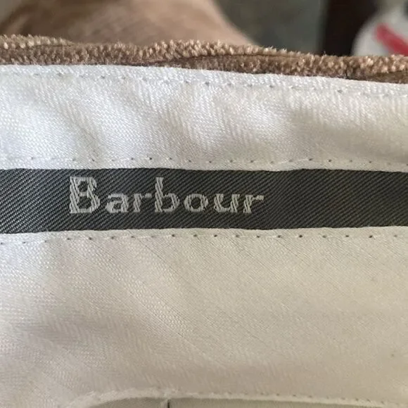 Vintage Barbour Men’s 38 Striped Corduroy Pants Button Zipper Closure Cotton - Picture 8 of 8